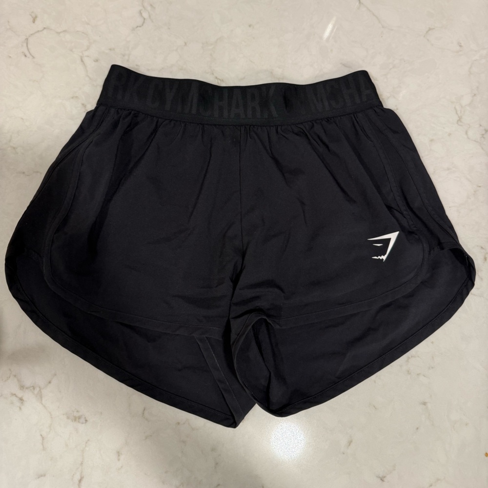 Gymshark Women's Athletic Running Black Shorts